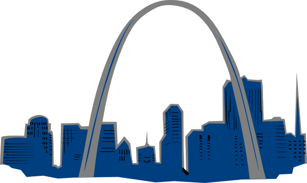 Skyline Clipart - St Louis Arch Logo (600x358), Png Download