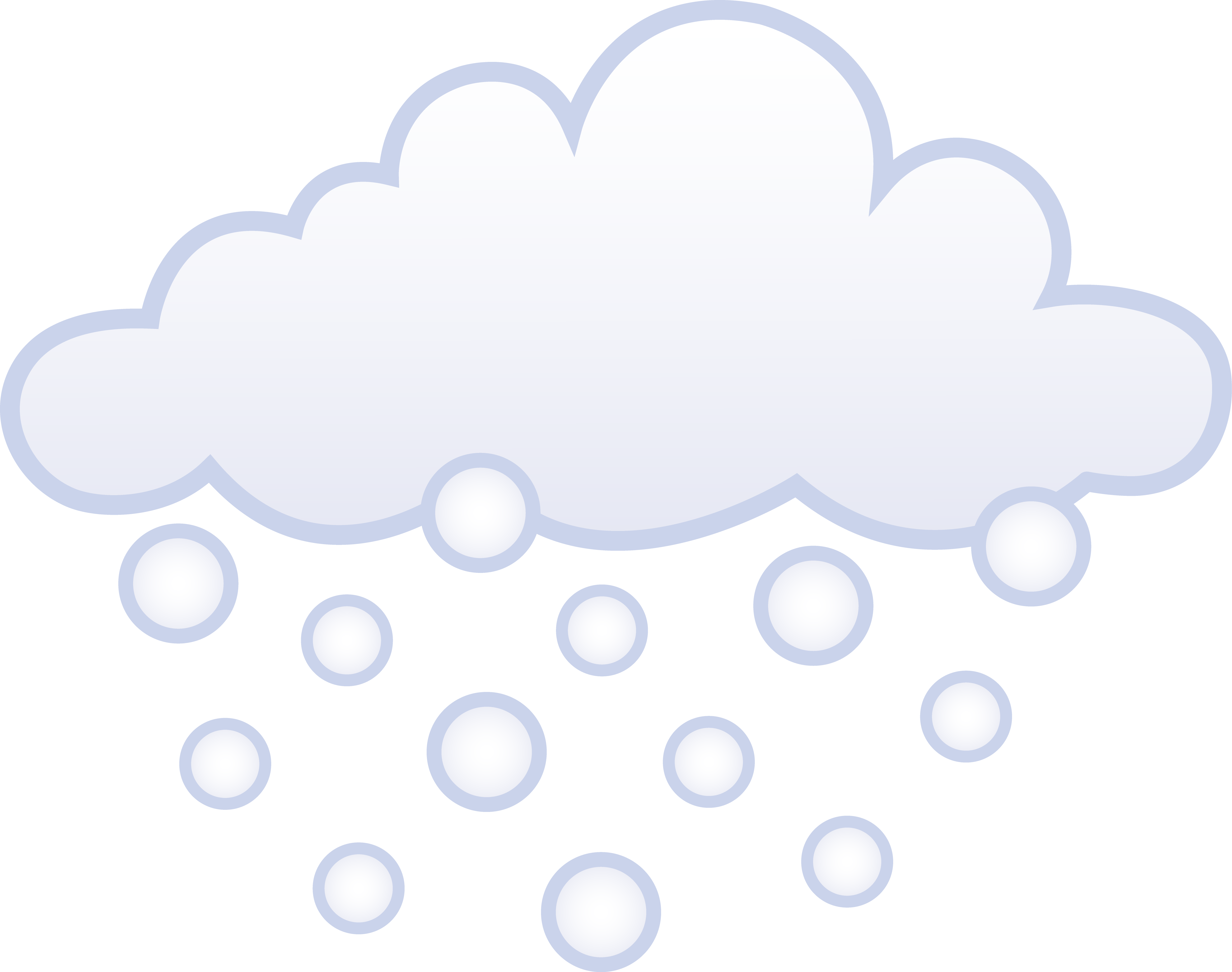 Cloud Snowflake Clipart, Explore Pictures - Snowing Symbol (5192x4099), Png Download