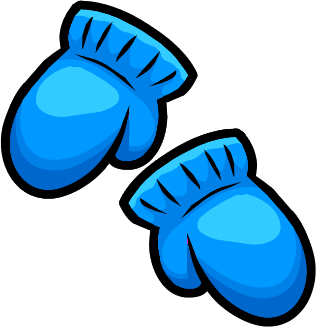 Gloves Snow Clipart, Explore Pictures - Blue Mittens Clipart (652x667), Png Download