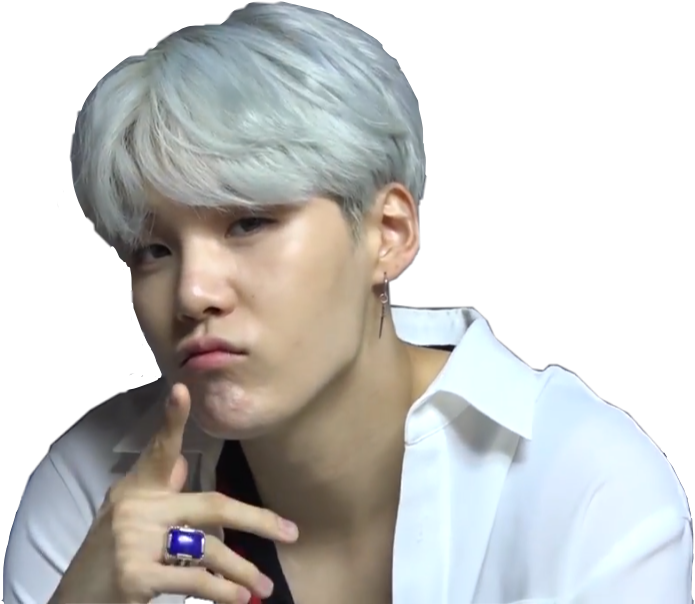 Bts Suga Yoongi Minyoongi Minsuga Agustd Swag Dna Lovey - Suga (695x604), Png Download