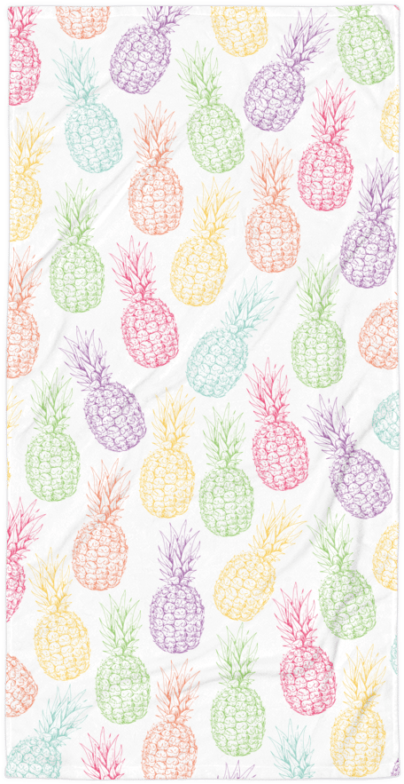 Pineapple Beach Towel - Paisley (1000x1000), Png Download