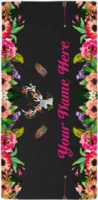 Floral Boho Chic Beach Towel On Cafepress - Hawaiian Hibiscus (460x460), Png Download