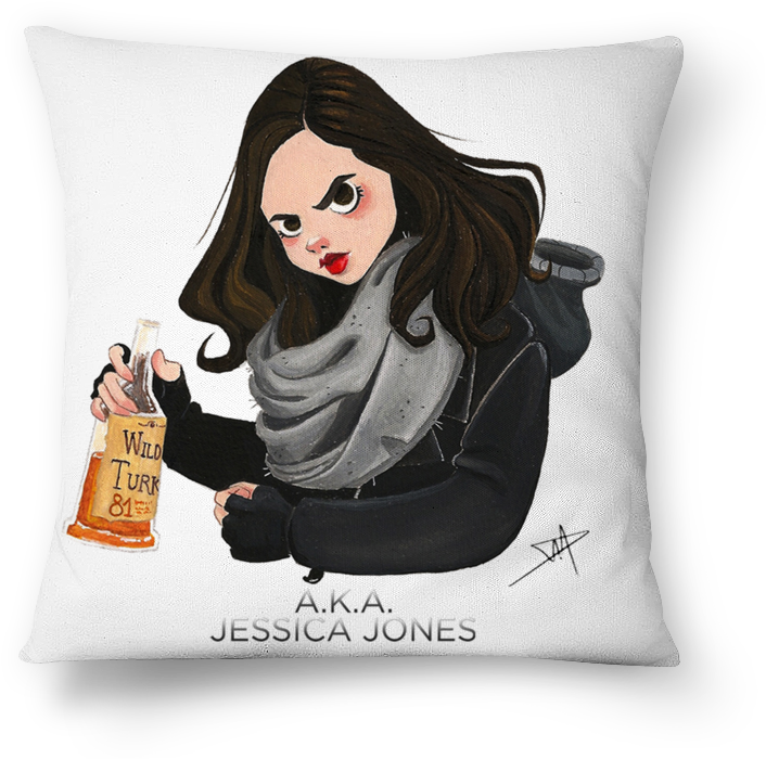 Almofada Jessica Jones De Danielle Piolina - Cushion (800x800), Png Download