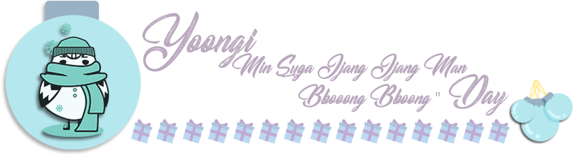 "min Suga Jjang Jjang Man Bboong Bboong" Day - Bts (950x240), Png Download