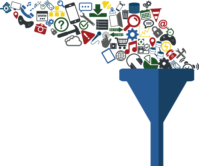 Literally, You Can Dump Any Data In Any Format And - Big Data Funnel Transparent (673x561), Png Download