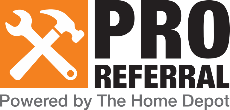 The Home Depot Logo Png - Home Depot Pro Referral Logo (768x369), Png Download