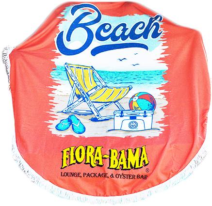 Flora-bama Round Beach Towel - Flora Bama (672x480), Png Download