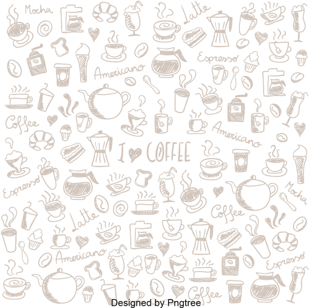 Patrón De Dibujos Animados Icono Pintado A Mano Café - Mensajes Buenos Dias Vintage (640x640), Png Download