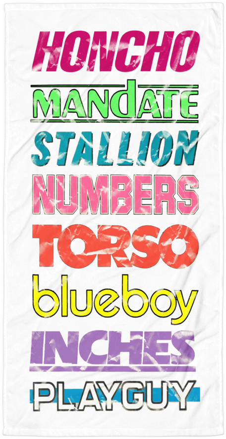 Ho Man Beach Towel - Poster (1000x1000), Png Download