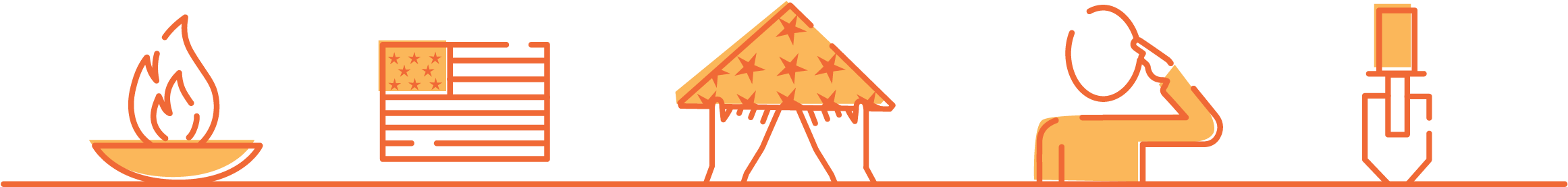 Step By Step Guide To Disposing American Flag (2501x564), Png Download