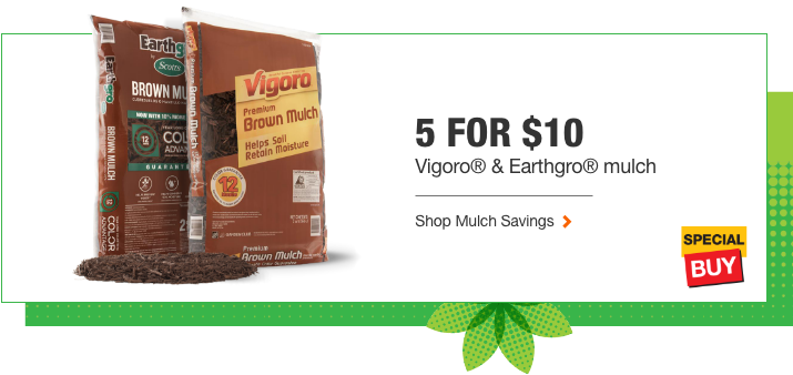 5 For $10 Vigoro® & Earthgro® Mulch - Home Depot Spring Black Friday 2018 (714x346), Png Download