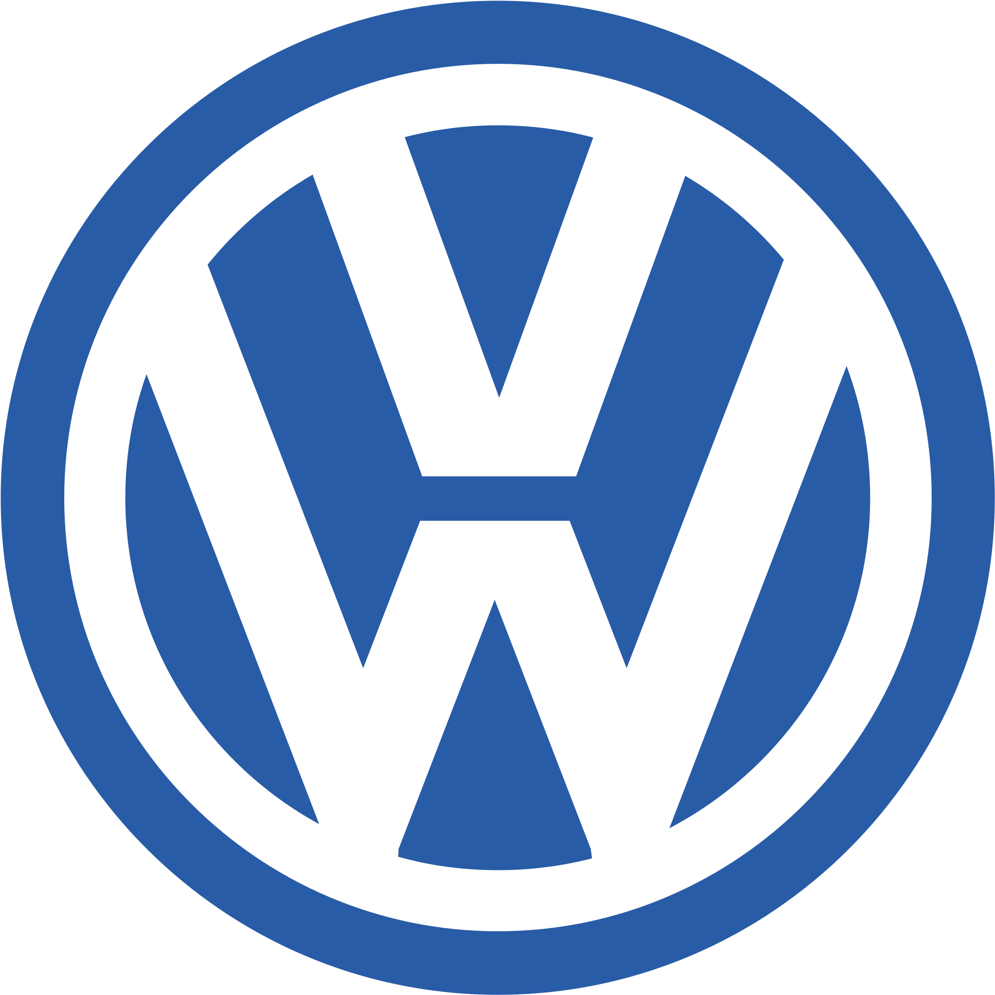 Volkswagen Logo Png Transparent - Volkswagen Logo Png (2400x2400), Png Download