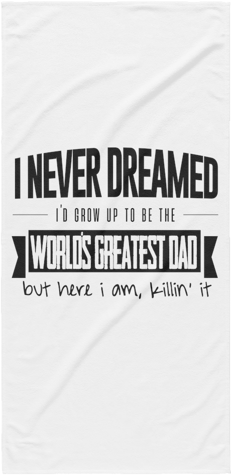 World's Greatest Dad Beach Towel - Parachuting (1024x1024), Png Download