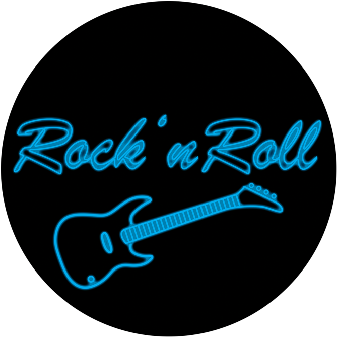 Rock 'n Roll Sign - Apollo Design 1133 Rock 'n Roll Sign Glass Pattern (800x800), Png Download