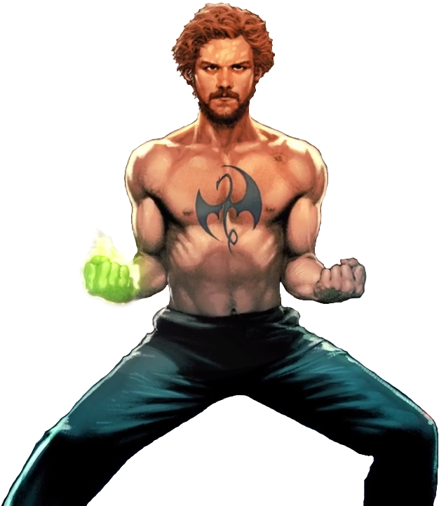 Home To Transparent Superheroes Finn Jones As Iron - Iron Fist (638x721), Png Download