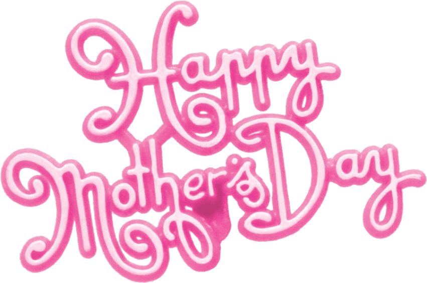 Free Png Happy Mothers Day S Pink Png Images Transparent - Happy Mother's Day Png File (850x638), Png Download