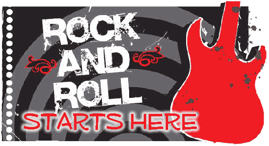 Rock N Roll Stars Here - Rock And Roll Graphic (552x300), Png Download