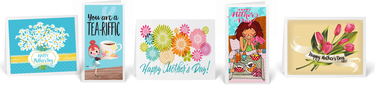 Happy Mother's Day Cards - Ribbon Banner (1199x282), Png Download