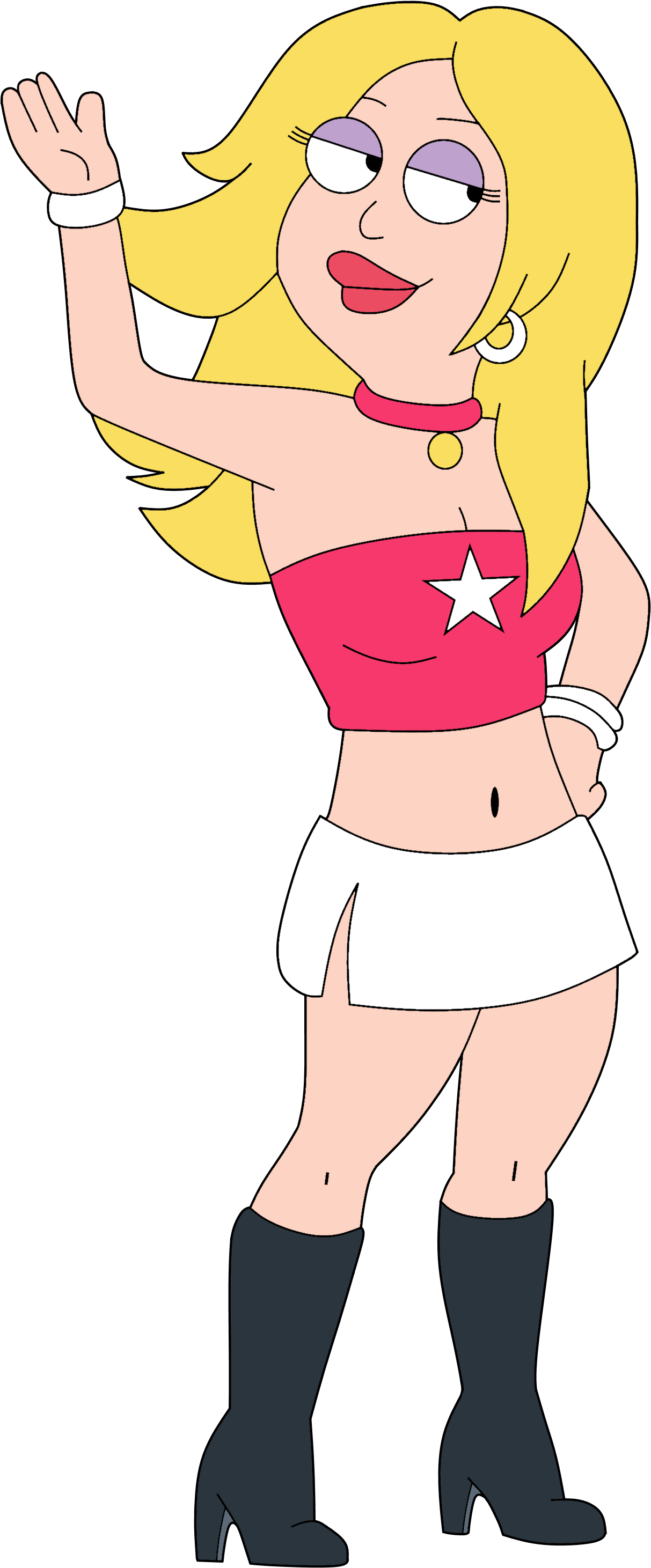 Rock 'n' Roll Sherpa 1 - American Dad Francine Rock (1259x2955), Png Download