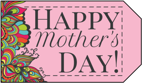 75" X 3" - Happy Mothers Day Gift Tag (500x308), Png Download