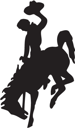 Horse Logo Cliparts - Wyoming Cowboy Logo Vector (450x450), Png Download