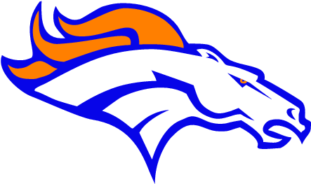 Vector Library Denver Broncos Silhouette At Getdrawings - Denver Broncos Decal Large Nfl (464x275), Png Download