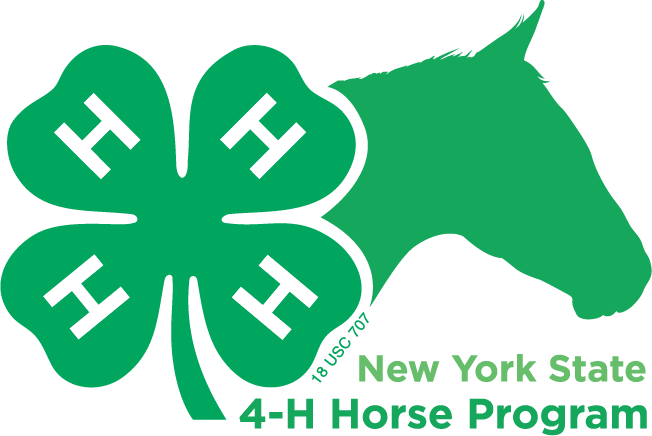 Nys 4 H Horse Program Logo, Black, Jpg - Ny State 4 H Horse (652x436), Png Download