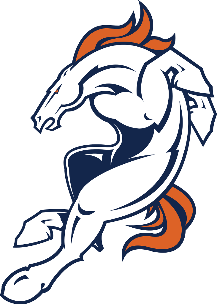 The Denver Broncos Staved Off A Late Rally From The - Nfl Logos Denver Broncos (731x1023), Png Download