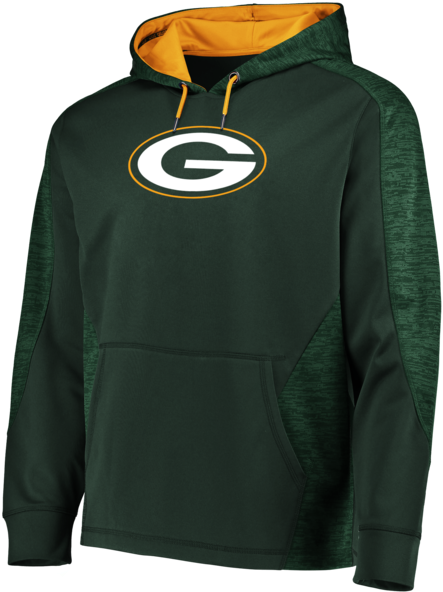 Green Bay Packers Men's Green Majestic 2018 Armor Hooded - Hoodie (600x600), Png Download