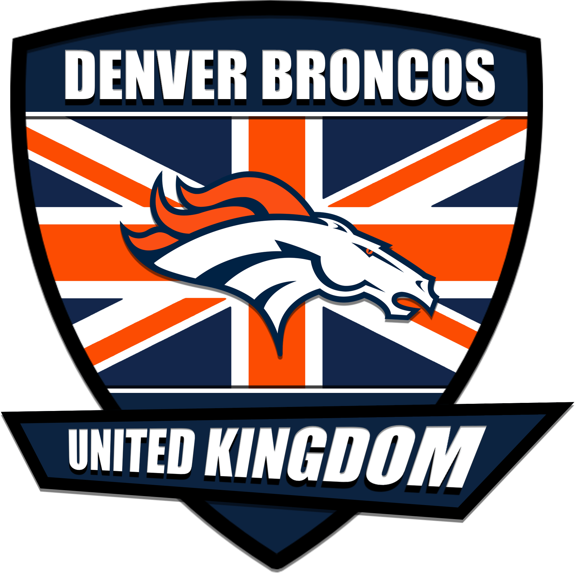 On The Lookout For Contributors Denver Broncos Png - Denver Broncos Flag 3x5 Orange With Horse Head (2000x2000), Png Download