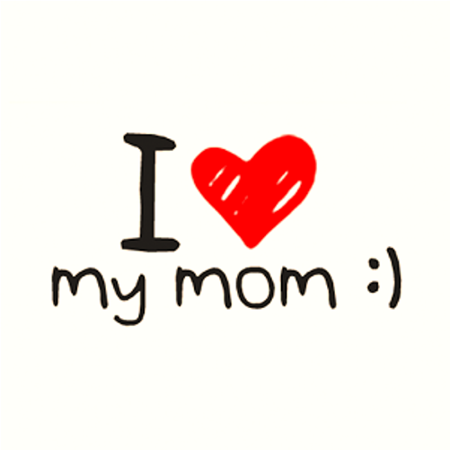 A Picture Can Tell A Thousand Words, But These Happy - Love My Mom Png (700x500), Png Download
