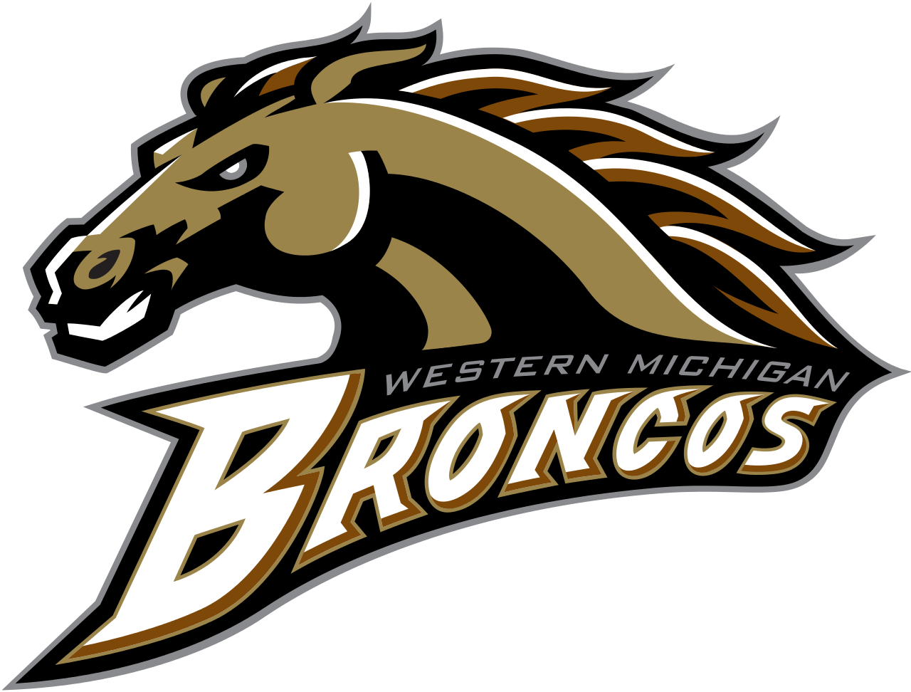 Western Michigan University Broncos, Ncaa Division - Western Broncos (1280x972), Png Download