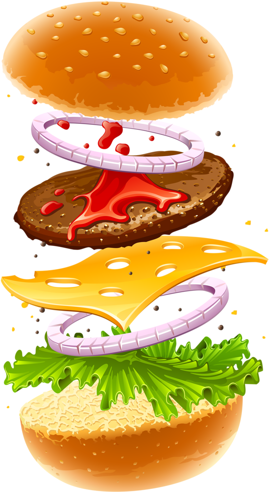 Comida, Frutas Bebidas Etc - Hamburger Png (566x1024), Png Download