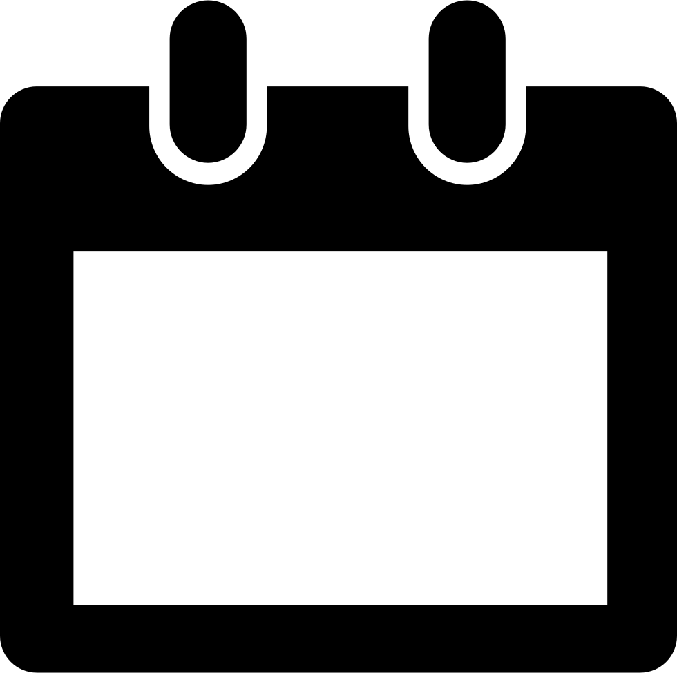 Calendar Comments - White Png Icon Calander (980x974), Png Download