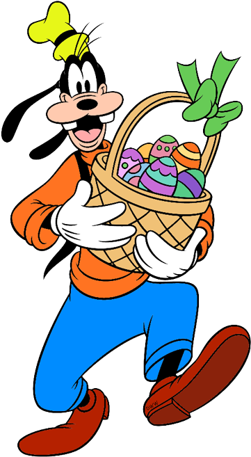 Clip Free Stock Disney Easter Clip Art Galore Goofy - Goofy Ostern (375x667), Png Download