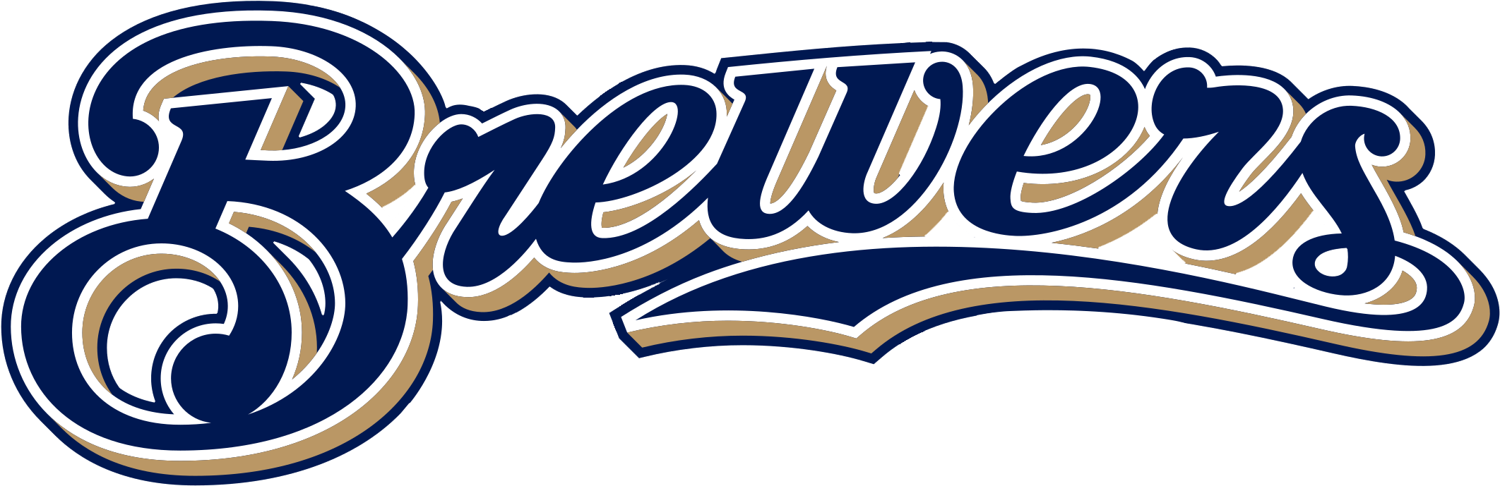 Green Bay Packers Logo - Fanatics Milwaukee Brewers Team Logo Car Magnet, Multi (2400x1000), Png Download