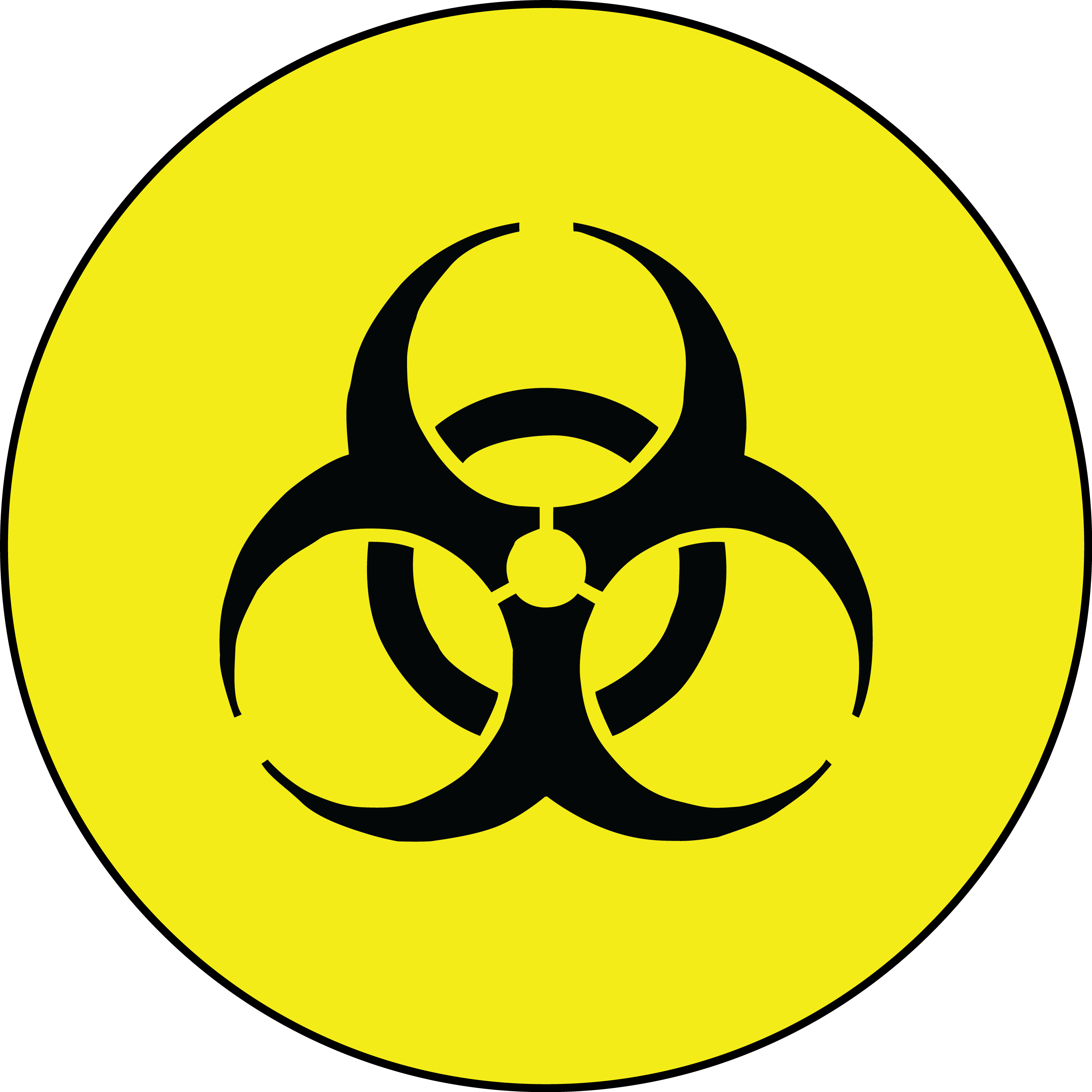 Biohazard Symbol Free Download Png - Bio Hazard Symbol Png (2841x2841), Png Download