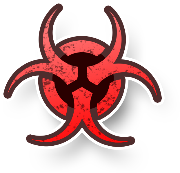 Biohazard-emblem - Biological Hazard (1159x1159), Png Download