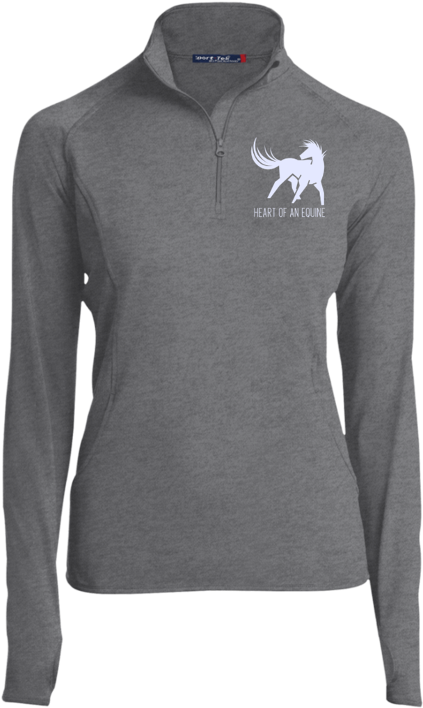 Horse Logo Quarter Zip Riding Pullover - Sweater (1024x1024), Png Download