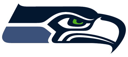 Seattle Seahawks Small Window Cling - (545x242), Png Download