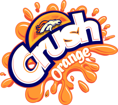 Beautiful Denver Broncos Logo Wallpaper 2014 Broncos - Orange Crush Broncos Logo (400x355), Png Download