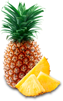 La Piña - Golden Pineapple Fruit (488x340), Png Download
