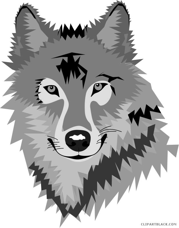 Pawprint Clipart Wolfpack - Wolf Clipart (628x800), Png Download