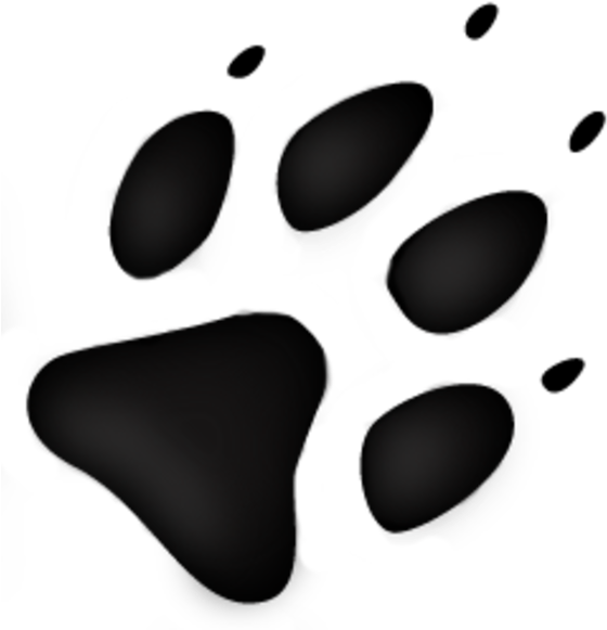 Wolf Track Free Images At Clker Com Vector Clip Art - Wolf Track Clipart (600x600), Png Download