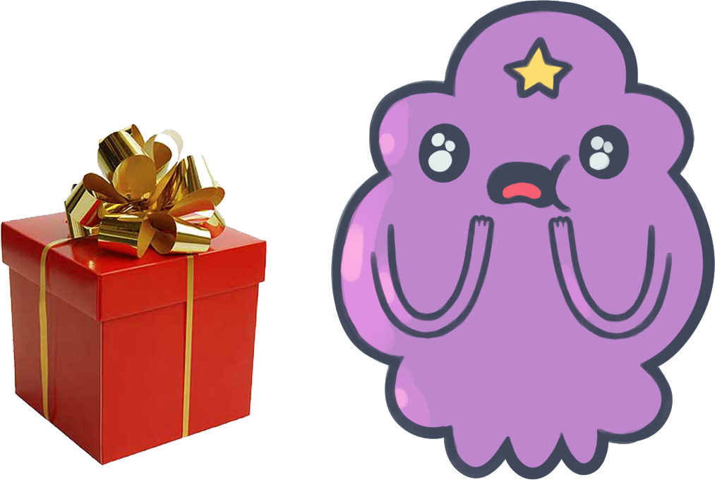 Lsp Found A Gift - Adventure Time Chibi Png (1013x681), Png Download