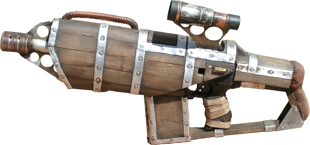 Steampunk Gun - Nerf - Weapon Steampunk (1263x591), Png Download