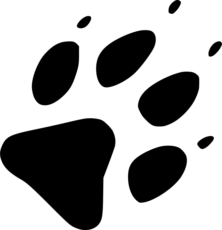 Png Free Paw Svg Wolf - Wolf Tracks Png (946x980), Png Download