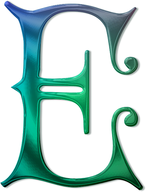 Фото, Автор Mediona - Royal Monogram E Shower Curtain (500x630), Png Download