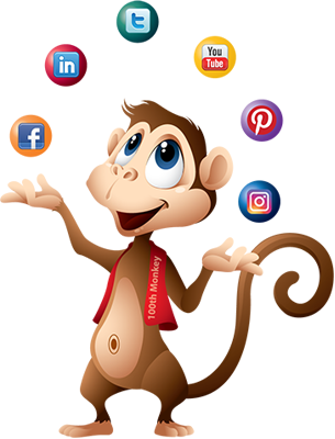 Monkey Media - Social Media Monkeys (305x400), Png Download