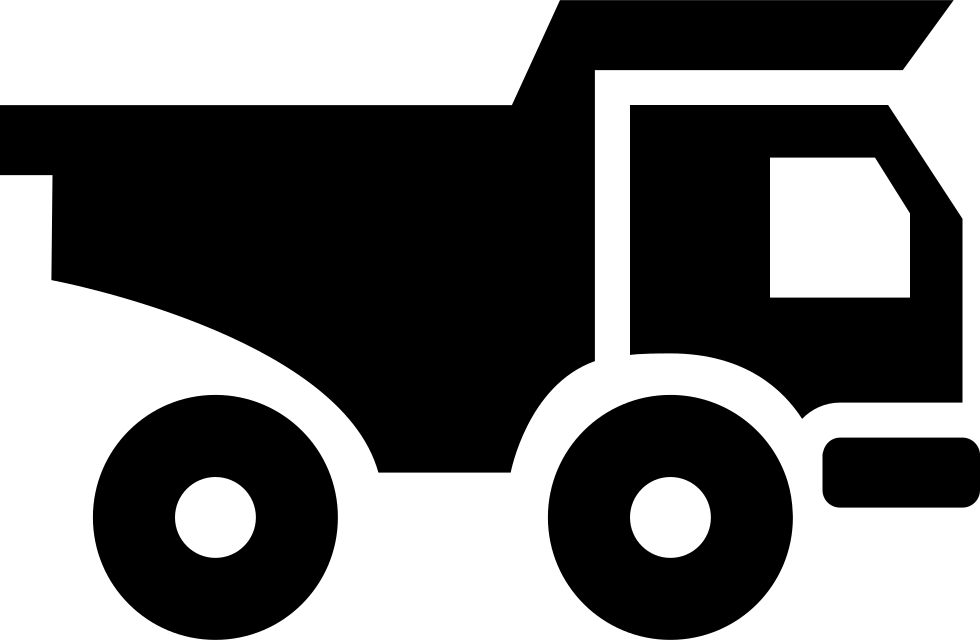 Clip Art Transparent Truck For Materials Transport - Construction Truck Icon Transparent (980x640), Png Download